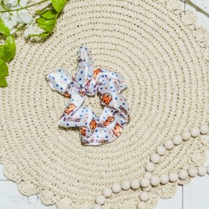 Hair Scrunchie with Bow- Mohawk