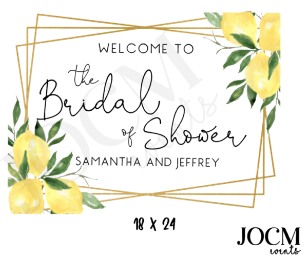 Party/Event Welcome Sign